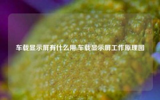 车载显示屏有什么用,车载显示屏工作原理图