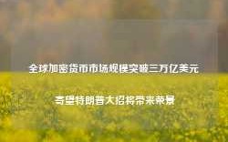 全球加密货币市场规模突破三万亿美元 寄望特朗普大招将带来荣景