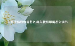 车用液晶显示屏怎么调,车载显示屏怎么调节