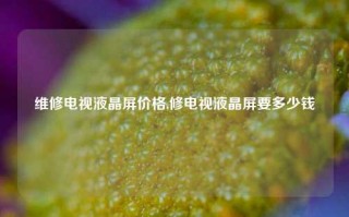 维修电视液晶屏价格,修电视液晶屏要多少钱