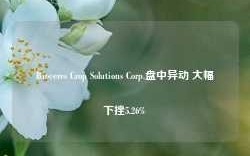 Bioceres Crop Solutions Corp.盘中异动 大幅下挫5.26%