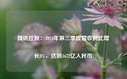 腾讯控股：2024年第三季度营收同比增长8%，达到1672亿人民币