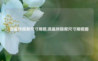 液晶拼接屏尺寸规格,液晶拼接屏尺寸规格图