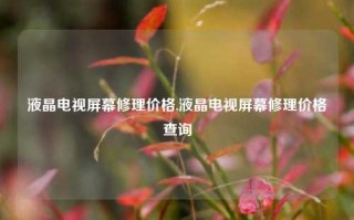 液晶电视屏幕修理价格,液晶电视屏幕修理价格查询