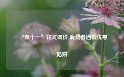 “双十一”花式调价 消费者遇假优惠陷阱