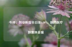 午评：创业板指半日涨1.78%，医药医疗股集体走强-第1张图片-缙云县凯一电子科技有限公司