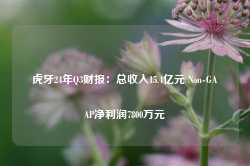 虎牙24年Q3财报：总收入15.4亿元 Non-GAAP净利润7800万元-第1张图片-缙云县凯一电子科技有限公司