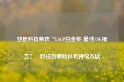 亚信科技荣获“LACP白金奖-最佳ESG报告” 科技创新助推可持续发展-第1张图片-缙云县凯一电子科技有限公司