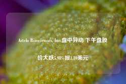 Artelo Biosciences, Inc.盘中异动 下午盘股价大跌5.98%报1.10美元-第1张图片-缙云县凯一电子科技有限公司